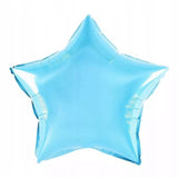 Balon Din Folie Metalizata, Figurina Stea, Tematica Aniversare, 40 Cm, Ambalaj Individual, Pai Inclus, Umflare Cu Aer Sau Heliu, Bleu - vivimall.ro