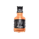 Balon din Folie Metalizata, Vivimall, Figurina Sticla de Whisky, Tema Aniversare, 90x45 cm, Ambalaj Individual, Pai Inclus, Umflare cu Aer sau Heliu, Maro - vivimall.ro