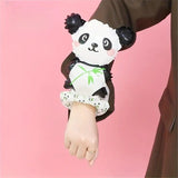 Balon folie Panda alb-negru, dimensiuni 13x35 cm, pai transparent inclus în ambalaj individual