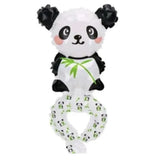 Detaliu supapă balon folie metalizată Panda, compatibil umflare cu aer sau heliu, model Vivimall