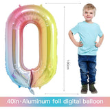 Balon din Folie Metalizata Gradient Vivimall, Figurina Cifra, Tema Aniversare 100 cm, Ambalaj Individual, Pai inclus, Umflare cu Aer sau Heliu, Multicolor, Cifra 0 - vivimall.ro