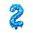 Balon din Folie Metalizata Vivimall, Figurina Cifra, Imprimeu Stele, Tema Aniversare 80 cm, Ambalaj Individual, Pai inclus, Umflare cu Aer sau Heliu, Albastru, Cifra 2 - vivimall.ro