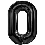 Balon Din Folie Metalizata, Figurina Cifra, Tema Aniversare 40 Cm, Ambalaj Individual, Pai Inclus, Umflare Cu Aer Sau Heliu, Cifra 0 - vivimall.ro