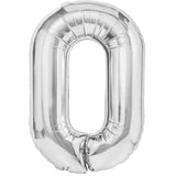 Balon Din Folie Metalizata, Figurina Cifra, Tema Aniversare 40 Cm, Ambalaj Individual, Pai Inclus, Umflare Cu Aer Sau Heliu, Cifra 0 - vivimall.ro