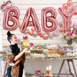 Balon Folie Metalizata Litera A, Vivimall, 80 cm, Umflati cu Heliu sau Aer, Ambalaj Individual, Pai inclus, Rose Gold - vivimall.ro