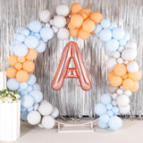 Balon Folie Metalizata Litera A, Vivimall, 80 cm, Umflati cu Heliu sau Aer, Ambalaj Individual, Pai inclus, Rose Gold - vivimall.ro