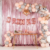 Balon Folie Metalizata Litera I, Vivimall, 40 cm, Umflati cu Heliu sau Aer, Ambalaj Individual, Pai inclus, Rose Gold - vivimall.ro