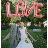 Balon Folie Metalizata Litera L, Vivimall, 100 cm, Umflati cu Heliu sau Aer, Ambalaj Individual, Pai inclus, Rose Gold - vivimall.ro