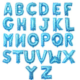 Balon Folie Metalizata Litera N, Vivimall, 40 cm, Cu Imprimeu Stelute, Umflati cu Heliu sau Aer, Ambalaj Individual, Pai inclus, Albastru - vivimall.ro