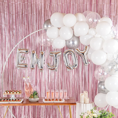 Balon Folie Metalizata Litera N, Vivimall, 80 cm, Umflati cu Heliu sau Aer, Ambalaj Individual, Pai inclus, Argintiu - vivimall.ro