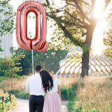Balon Folie Metalizata Litera Q, Vivimall, 100 cm, Umflati cu Heliu sau Aer, Ambalaj Individual, Pai inclus, Rose Gold - vivimall.ro