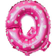 Balon Folie Metalizata Litera Q, Vivimall, 40 cm, Cu Imprimeu Inimioare, Umflati cu Heliu sau Aer, Ambalaj Individual, Pai inclus, Roz - vivimall.ro