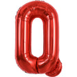 Balon Folie Metalizata Litera Q, Vivimall, 40 cm, Umflati cu Heliu sau Aer, Ambalaj Individual, Pai inclus, Rosu - vivimall.ro