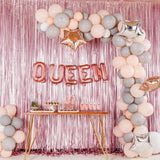 Balon Folie Metalizata Litera Q, Vivimall, 40 cm, Umflati cu Heliu sau Aer, Ambalaj Individual, Pai inclus, Rose Gold - vivimall.ro