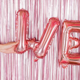 Balon Folie Metalizata Litera W, Vivimall, 40 cm, Umflati cu Heliu sau Aer, Ambalaj Individual, Pai inclus, Rose Gold - vivimall.ro