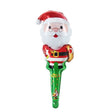 Balon Moș Crăciun Flippy din folie de aluminiu, 27 x 80 cm, multicolor, vedere frontală completă