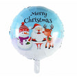 Balon Rotund, Flippy, din Folie de Aluminiu, Tema Craciun Merry Christmas, 44.5x53 cm, Albastru - vivimall.ro
