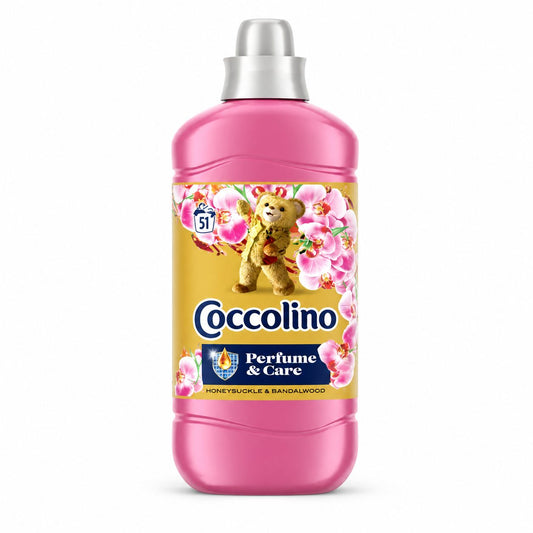 Coccolino Öblítő, 1.275 L Honeysuckle Sandalwood, 51 mosáshoz