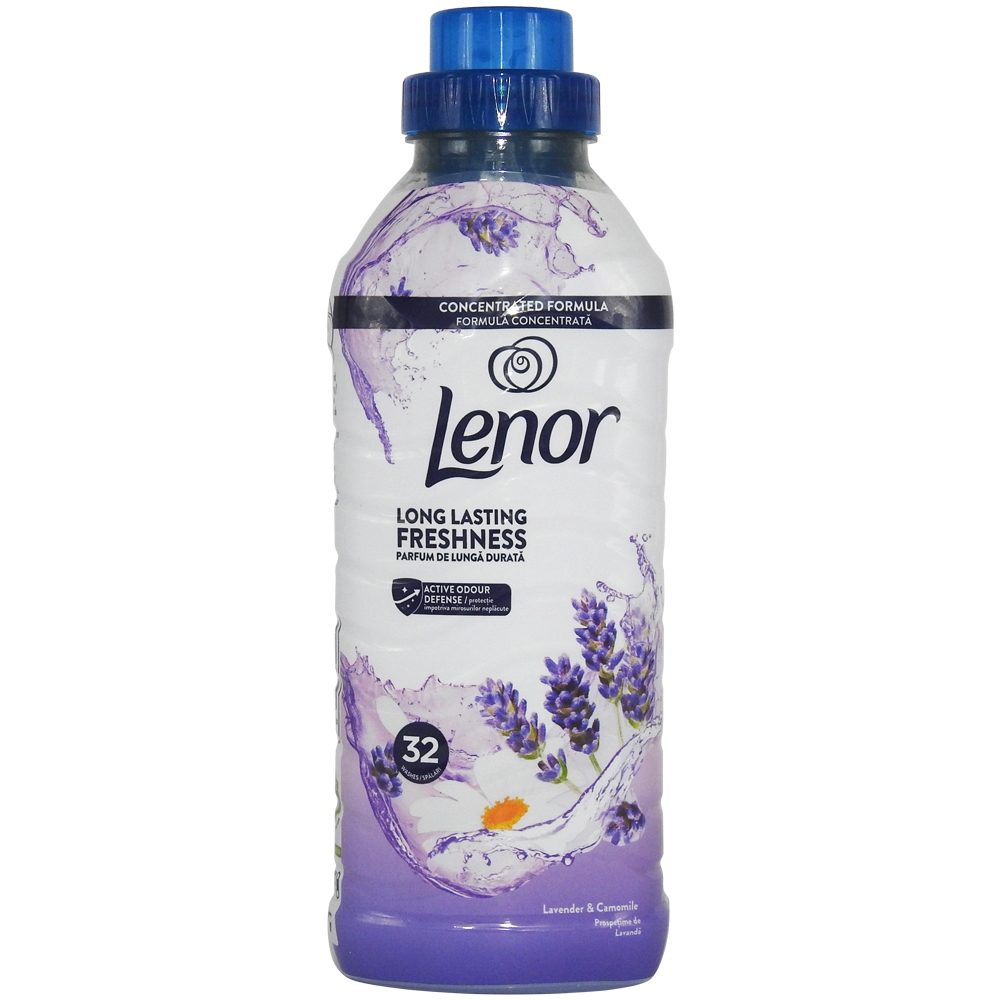 Öblítő, Lenor, 675 ml Levendula és Kamilla, 32 mosás