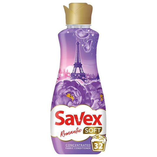 Balsam pentru Rufe, Savex Soft, 800 ml Concentrat Romantic 32 spalari