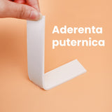 Banda Dubla Adeziva, Flippy, Banda Adeziva cu Burete, pentru Cadouri si Ambalaje, 1 m, Latime 2.5 cm, Alb - vivimall.ro