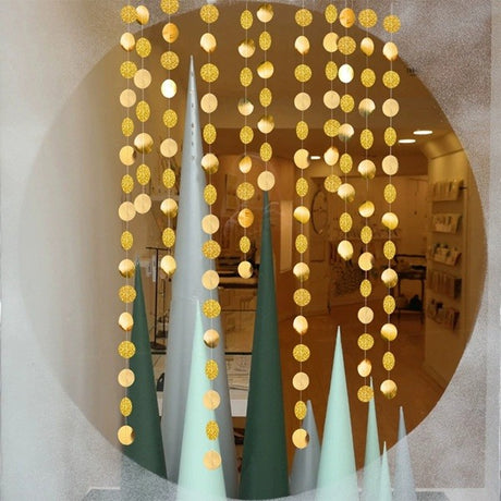 Banner Cu Cerculete Tip Franjuri | SparkleDecor - vivimall.ro