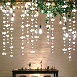 Banner Cu Inimioare Albe Tip Franjuri | PureMoments - vivimall.ro