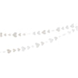 Banner cu Inimioare, Vivimall, Tip Franjuri, 4 m, Rola de Ata Inclusa, Alb - vivimall.ro