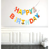 Banner Happy Birthday 100x200 cm, Vivimall, Rola de Ata Inclusa, Tematica Aniversare, Multicolor - vivimall.ro