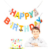 Banner Happy Birthday 100x200 cm, Vivimall, Rola de Ata Inclusa, Tematica Aniversare, Multicolor - vivimall.ro