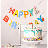 Banner Happy Birthday 100x200 cm, Vivimall, Rola de Ata Inclusa, Tematica Aniversare, Multicolor - vivimall.ro