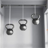 Bara Telescopica Multifunctionala, Vivimall, din Otel Inoxidabil si ABS, Utilizare Universala, Extensie 185 - 205 cm, Fara Perforare Perete, Negru - vivimall.ro