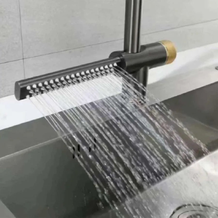 Baterie Bucătărie Duș Extractibil Inox Negru YB1500H | YBHome - vivimall.ro