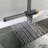 Baterie Bucătărie Duș Extractibil Inox Negru YB1500H | YBHome - vivimall.ro