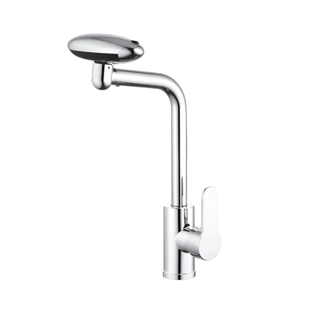 Baterie Lavoar Cartus Ceramic Pipa Rotativa Crom Lucios Racorduri Incluse Ec02 - vivimall.ro