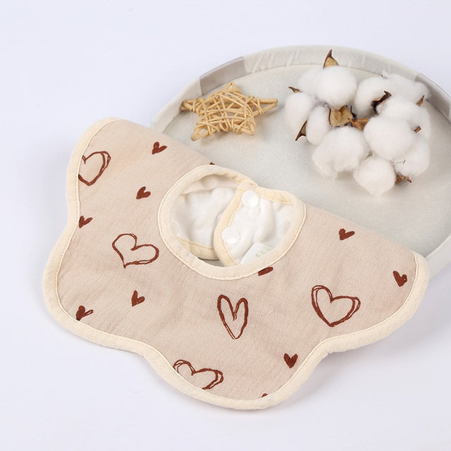 Baveta Tip Floare Din Bumbac Crem | BabyBloom 2 - vivimall.ro