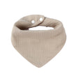Baveta Triunghiulara, Vivimall, din Bumbac, pentru Copii 0-12 Luni, 33x32 cm, Rezistenta la Apa, Crem - vivimall.ro