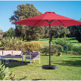 Baza umbrela din plastic Vivimall, rotunda, 22 litri, neagra - vivimall.ro