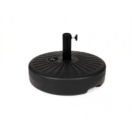 Baza Umbrela Din Plastic Rotunda, 22 Litri, Neagra - vivimall.ro