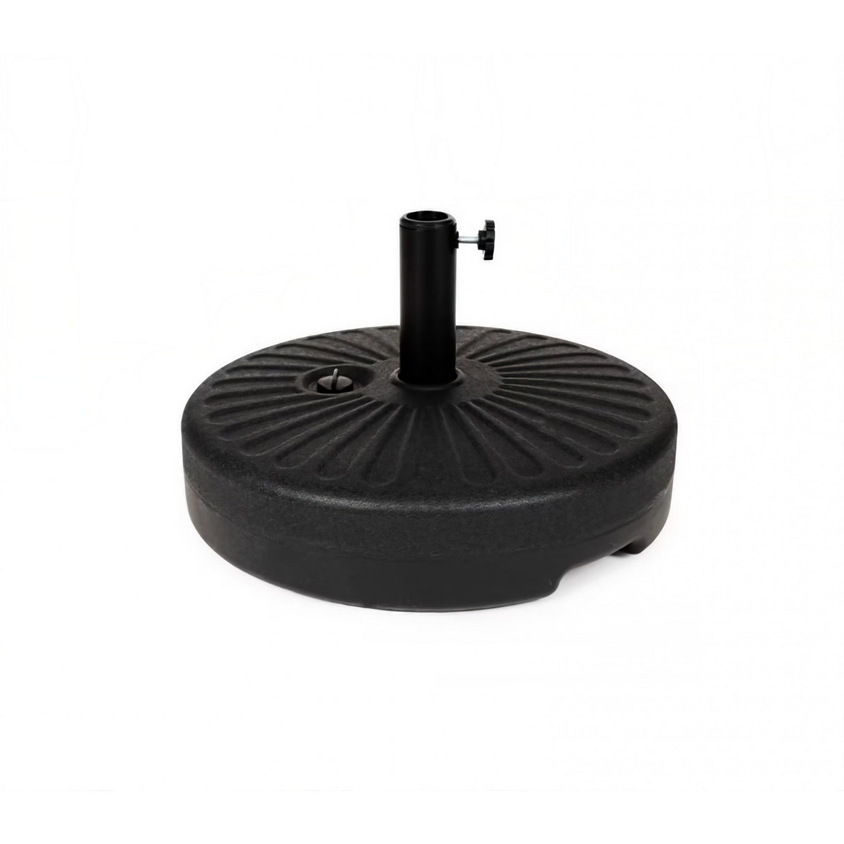 Baza umbrela din plastic Vivimall, rotunda, 22 litri, neagra - vivimall.ro