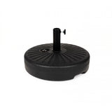 Baza umbrela din plastic Vivimall, rotunda, 22 litri, neagra - vivimall.ro