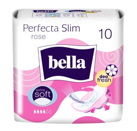 Absorbante Bella Perfecta Slim Extra Soft Rose, 10 bucati - Confort maxim