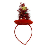 Bentita/cerc brad de Craciun, culoare rosie, marime standard, Vivimall - vivimall.ro