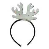 Bentita/cerc ren de Craciun, culoare negru cu gri metalic, marime standard, Vivimall - vivimall.ro