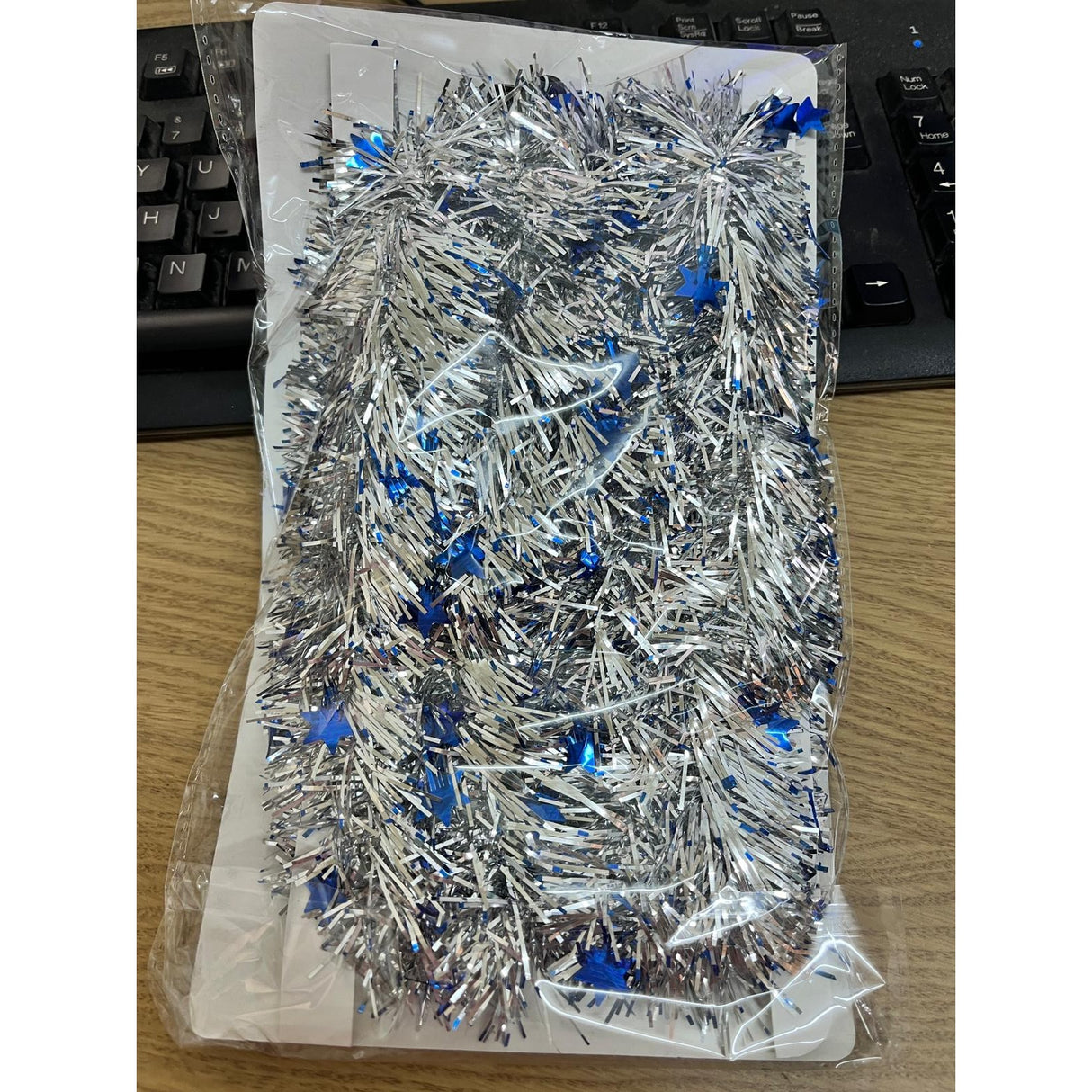 Karácsonyi csillogás LED-del, PVC-vel, húrral, mesterséges anyaggal