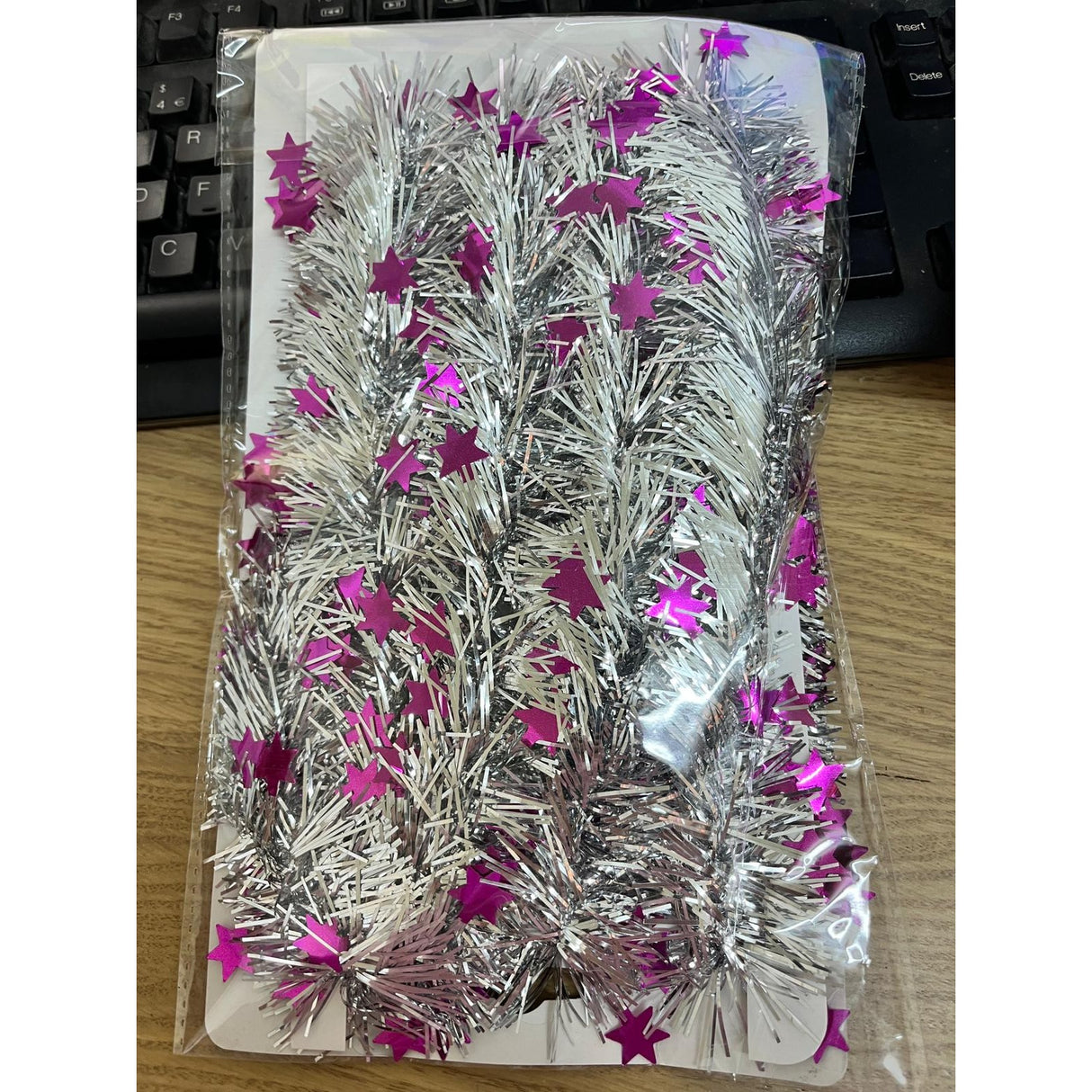Karácsonyi csillogás LED-del, PVC-vel, húrral, mesterséges anyaggal