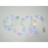 Beteala Craciun cu LED, Multicolora, simpla, 2 m x 5 cm, PVC, Sir, Artificiala, Vivimall - vivimall.ro