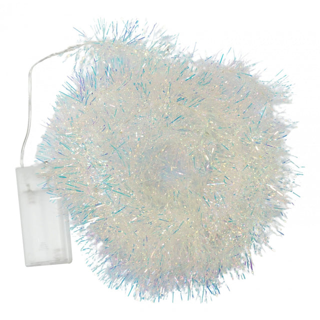 Beteala Craciun cu LED, Multicolora, simpla, 2 m x 5 cm, PVC, Sir, Artificiala, Vivimall - vivimall.ro