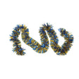 Beteală Crăciun albastră din folie PVC, 2 m x 11 cm, vedere generală produs