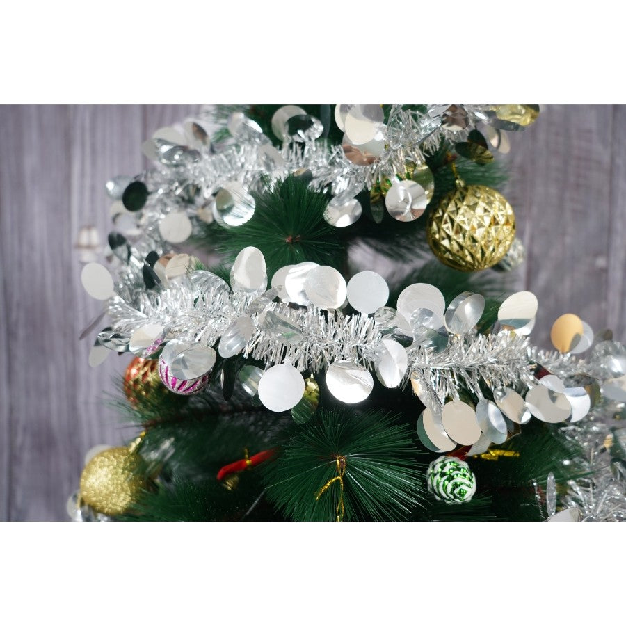 Beteala Craciun, Flippy, argintiu, marimea: 2 m x 11 cm material:folie PVC, interior/exterior - vivimall.ro